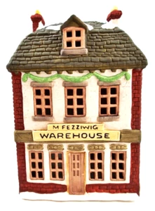 Dept 56 Dickens' Village 1986 FEZZIWIG'S WAREHOUSE MIB - Picture 1 of 5