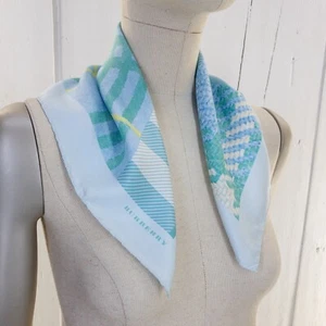 "Bufanda cuadrada de seda Burberry pañuelo para el cuello pañuelo a cuadros Nova 45x45 cm 17,7 x 17,7""" - Imagen 1 de 9