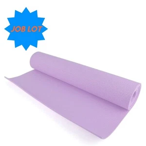 Yoga Mats JOB LOT Lilac Pilates Exercise Non Slip Crash Mat Home Fitness - Picture 1 of 3