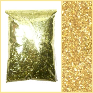 1 lb Bright Gold .025" Pro Metalflake - Premium Large Paint Additive (454g)  - Picture 1 of 6