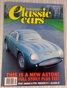 Thoroughbred & Classic Cars Magazine September 1991 Aston Martin Jaguar E-Type - Picture 1 of 4