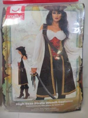 Disfraz de mujer pirata de alta mar Halloween pantalones baldrico pequeño Foto 1 de 2