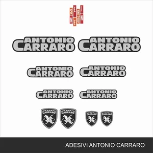Kit adesivi stickers ANTONIO CARRARO - Afbeelding 1 van 1