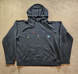 Travis Scott Hoodie Black Wish You Were Here 2018 Y2K Rapper Astroworld Mens L - Picture 1 of 12