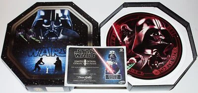 Star Wars Saga Series I Darth Vader Collage Ceramic Plate 2005 British COA & BOX - Image 1 of 4