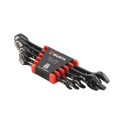 Chiavi Combinate a Cricchetto 8-19mm Ed. Limitata Set 5pz - WÜRTH 071402025 - Immagine 1 di 4