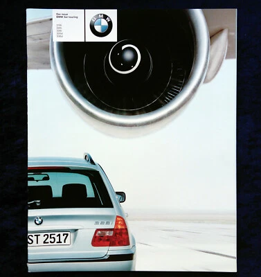 BMW 3er Touring Prospekt E46 2.1999 Modelle: 316i 320i 328i 320d 330d  96 Seiten Foto 1 de 4