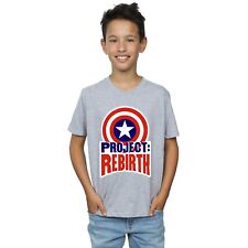 Marvel Boys Captain America Project Rebirth T-Shirt (BI2784)