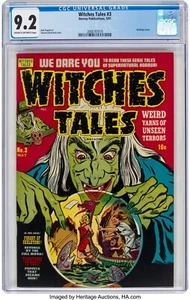 Witches Tales #3 (Harvey, 1951) CGC 9.2 Golden Age Horror Bondage Cover RARE! - Picture 1 of 1