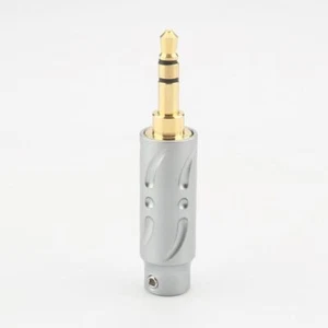 VH302 Viborg 3.5mm Stereo Jack Male Gold /Rhodium Plated HIFI Audio Cable Plug - Picture 1 of 6