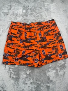 Syracuse Orange University Shorts Men 2XL Orange Floral All Over Print  NCAA - Picture 1 of 6