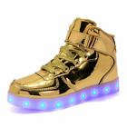 Kids Gift Children Boys Girls 7 LED Light Up Casual Shoes USB Luminous Sneakers