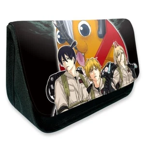 Chainsaw Man Anime Federtasche Stiftetui Schlamper Etui Pencil case canvas Black - Picture 1 of 5