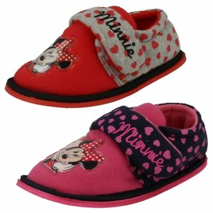 Girls Disney Hook & Loop Slippers "Minnie Mouse Boarder" - Picture 1 of 19