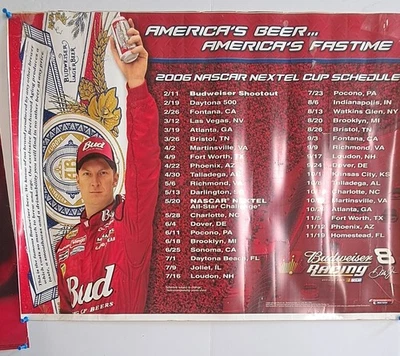 Dale Earnhardt Jr. Vintage Posters Budweiser Nascar Lot Of 2 - Image 1 of 4