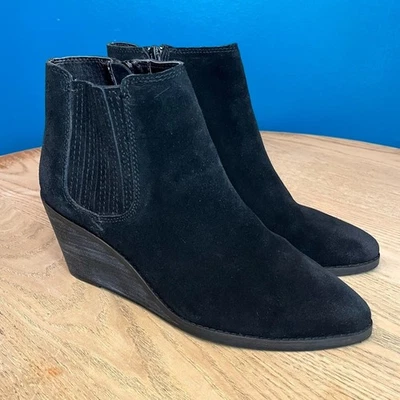 Bota Chelsea Frye & Co. Kaye Gamuza Punta Cuña Occidental Para Mujer Talla 10 Foto 1 de 4