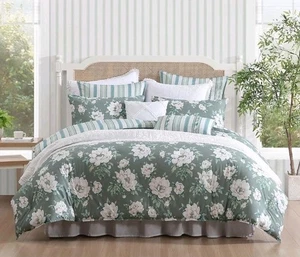 Laura Ashley Full/Queen Bettdecken-Set, 4 Kissenbezüge, 2 dekorative Kissenbezüge - Bild 1 von 8
