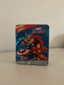 UNO Marvel Heros Card Game in Collectors Tin - Cards Inside Are Sealed And New - - Picture 1 of 7