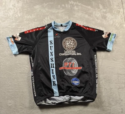 Camiseta deportiva de ciclismo Pactimo para hombre talla grande Sunshine PTI contratación café bicicleta Foto 1 de 4