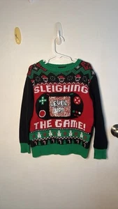Kids xsmall “ugly” sweater Christmas gaming boys holiday pull over sweater - Picture 1 of 4