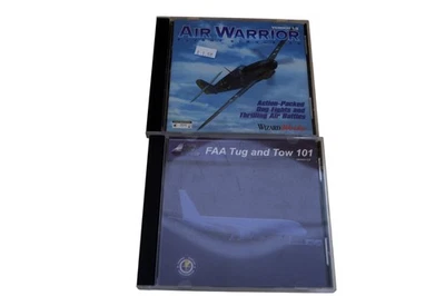 Vintage Air Warrior Flight Simulator PC Game & FAA Tug and Tow 101 CD-ROM Lot - Image 1 of 4