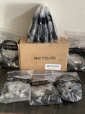 Pack Of 10 Retevis Walkie Talkies Ear Piece W/mic New In Packaging Model EAK001 - Image 1 of 4