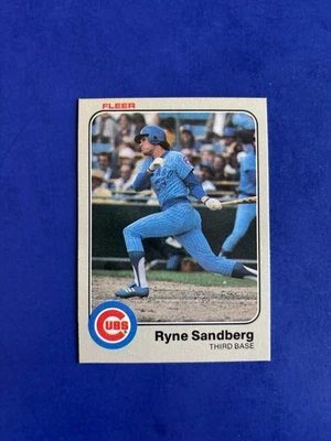 Fleer Ryne Sandberg #507 1983 radiocontrol novato como nuevo o mejor sacado del paquete Cubs Foto 1 de 2