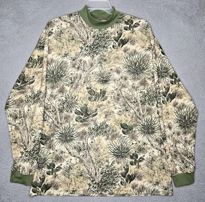 Game Guard Desert Camo Long Sleeve Shirt Men's XL - Mock Neck Lightweight - Nice - Image 1 of 4