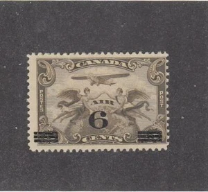 CANADA (MK6900) # C3 F-MH 6 on 5cts 1928 C1 SURCHARGED /BROWN OLIVE - Bild 1 von 1