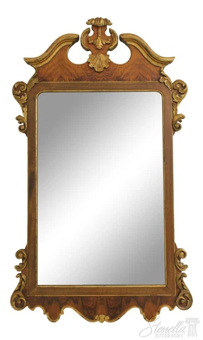 56452EC: LABARGE Chippendale Walnut Framed Mirror Cover