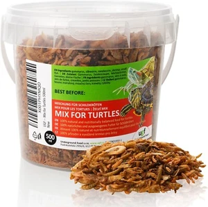 UNIVERSAL FUTTERMISCHUNG MIT GARNELEN UND GETROCKNETEM FISCH FÜR SCHILDKRÖTEN 500ML - Bild 1 von 6