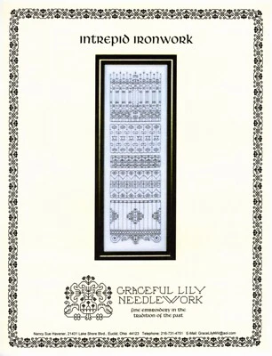 INTREPID IRONWORK  Embroidery Pattern by Graceful Lily Needlework - Image 1 of 2