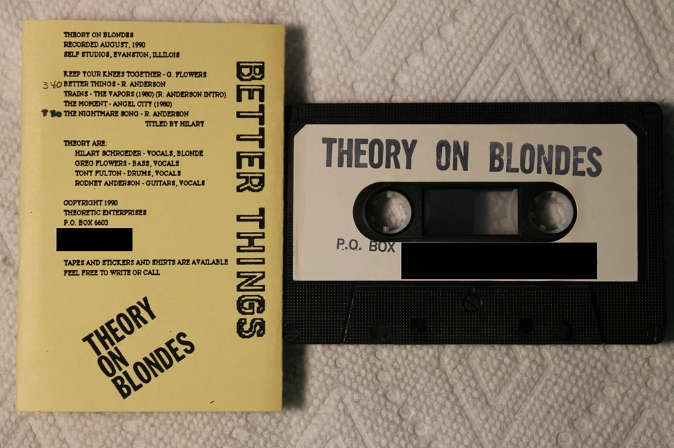 Theory On Blondes - Better Things US orig' private demo cassette TESTED - Image 1 of 1