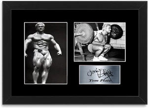 Tom Platz Signed Photo Display Mount Bodybuilding Gym Motivational Framed Poster - Picture 1 of 1