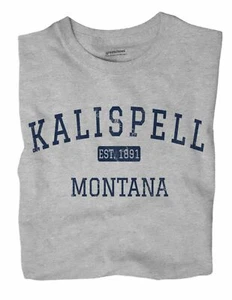 Kalispell Montana MT T-Shirt EST - Picture 1 of 6