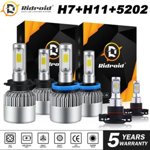 6X H7+H11+5202 haz de alta velocidad + kit de bombillas LED de niebla para 2007-2012 GMC Acadia - Imagen 1 de 24