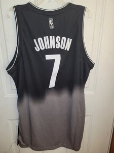Camiseta Adidas Swingman NBA BROOKLYN Nets Joe Johnson Negra Fadeaway talla L - Imagen 1 de 4
