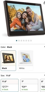 Aluratex 11.6” Wi-Fi photo Frame with Live Video Chat - Picture 1 of 4