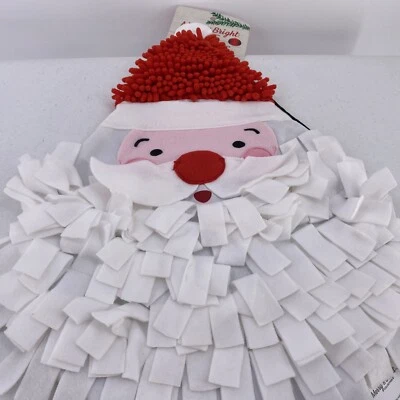 Merry & Bright Santa Dog Pet Snuffle Mat Treat Toy Christmas  Sniffing Puzzle - Image 1 of 4