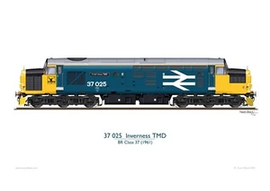 BR Klasse 37 37025 ""Inverness TMD"" - Druck - Bild 1 von 1