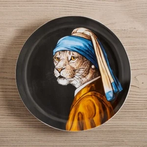 Rachel Kozlowski West Elm Dapper Animal Plate Works of Art 1 Each
