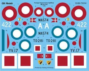 Ohmodels OH72004 Foreign Spitfire Mk.ixs P Adhesivos Impreso Por Fantasía - Imagen 1 de 1