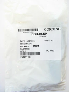 Corning CCH-BLNK CCHE Blanking Plate Black, New! - Picture 1 of 4