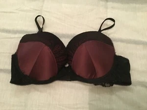 LADIES DEEP MAROON UNDERWIRE PADDED BRA SIZE 18D emerson brand - Picture 1 of 1