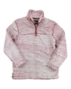 Boxercraft Youth Unisex Super Soft 1/4 Zip Sherpa Pullover Frosty Garnet Medium - Picture 1 of 1