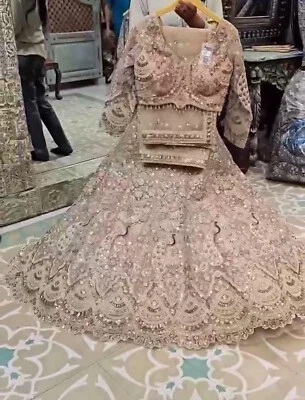 Designer Lehenga Pakistani Lengha Choli Wedding Party Bridal Dress Bridesmaid - Image 1 of 4