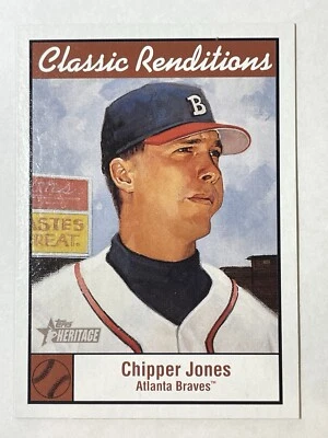 2001 Topps Heritage Classic Renditions #CR5 Chipper Jones Atlanta Braves - Image 1 of 2