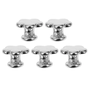 Metall Blumen Ohrstecker für Uhrenarmbänder - 5 Stück, 38 mm kompatibel - Bild 1 von 12