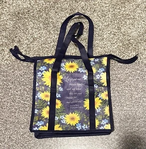 🌻 Bolsa aislante reutilizable girasol escuela india St Joseph 14" x 13" x 9" - Imagen 1 de 10