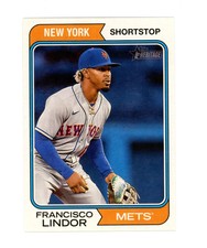 2023 Topps Heritage Oversized Box Topper Francisco Lindor #OB-FL New York Mets